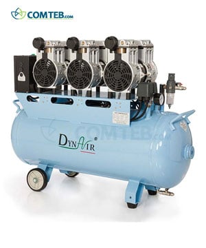 کمپرسور  oill free سه یونیت Dyn Air مدل DA7003D با درایر