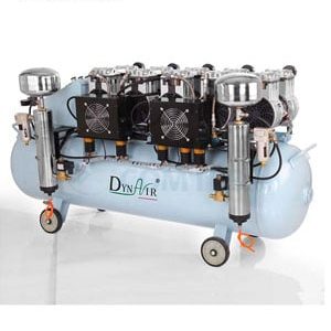 کمپرسور  oill free پنج یونیت Dyn Air مدل DA7005D با درایر