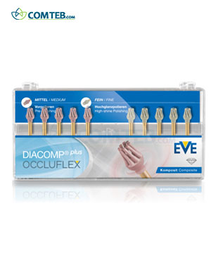 برس سیلیکونی پرداخت کامپوزیت EVE مدل Diacomp Plus Occluflex