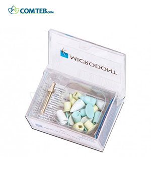کیت پرداخت کامپوزیت Microdont میکرودونت مدل Polygloss بسته 18 عددی