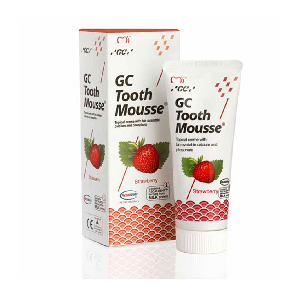 خمیر دندان ضد حساسیت جی سی 40 گرمی Tooth Mousse طعم توت فرنگی
