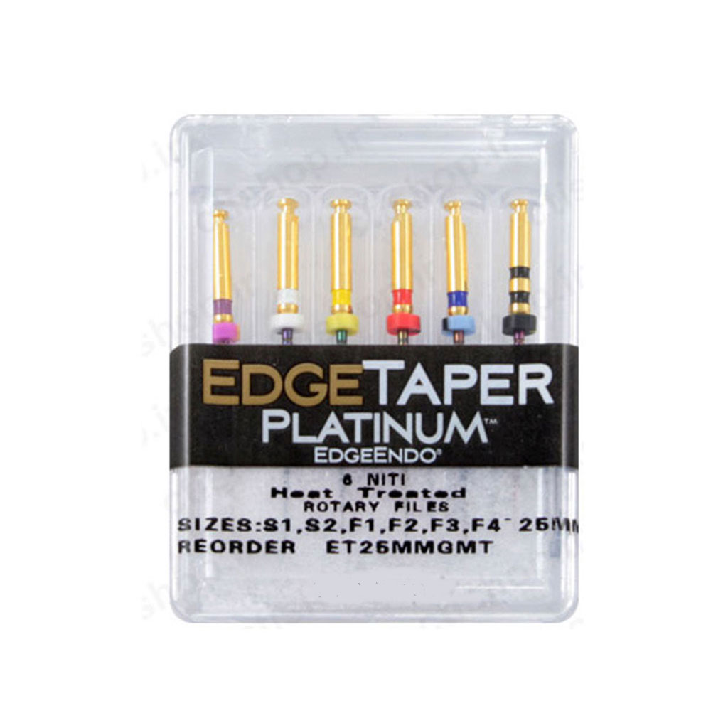 فایل روتاری اج اندو 6 عددی Edge Taper Platinum سایز S1 تا F4 اسورت | کام طب